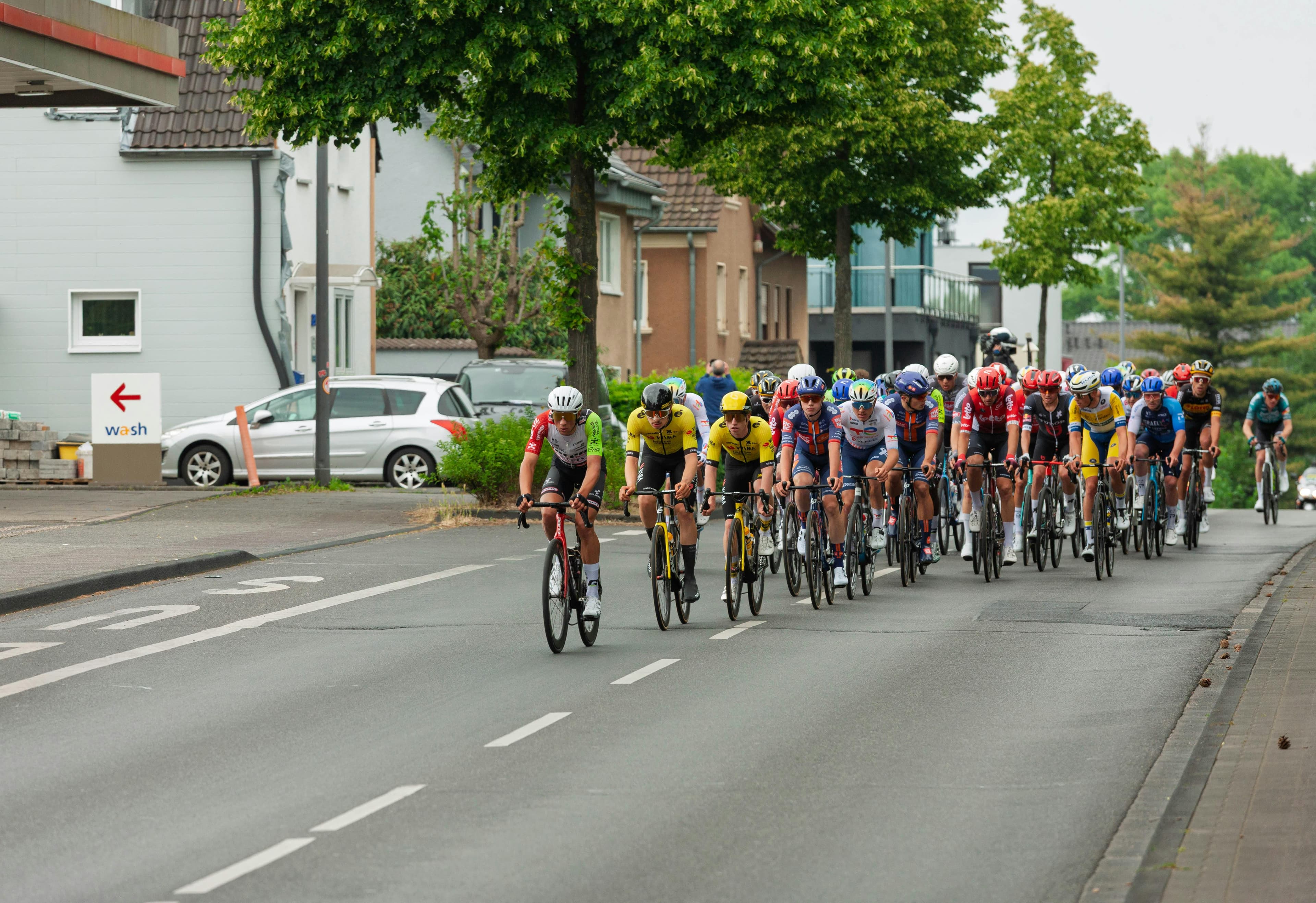 Cyclists in a group